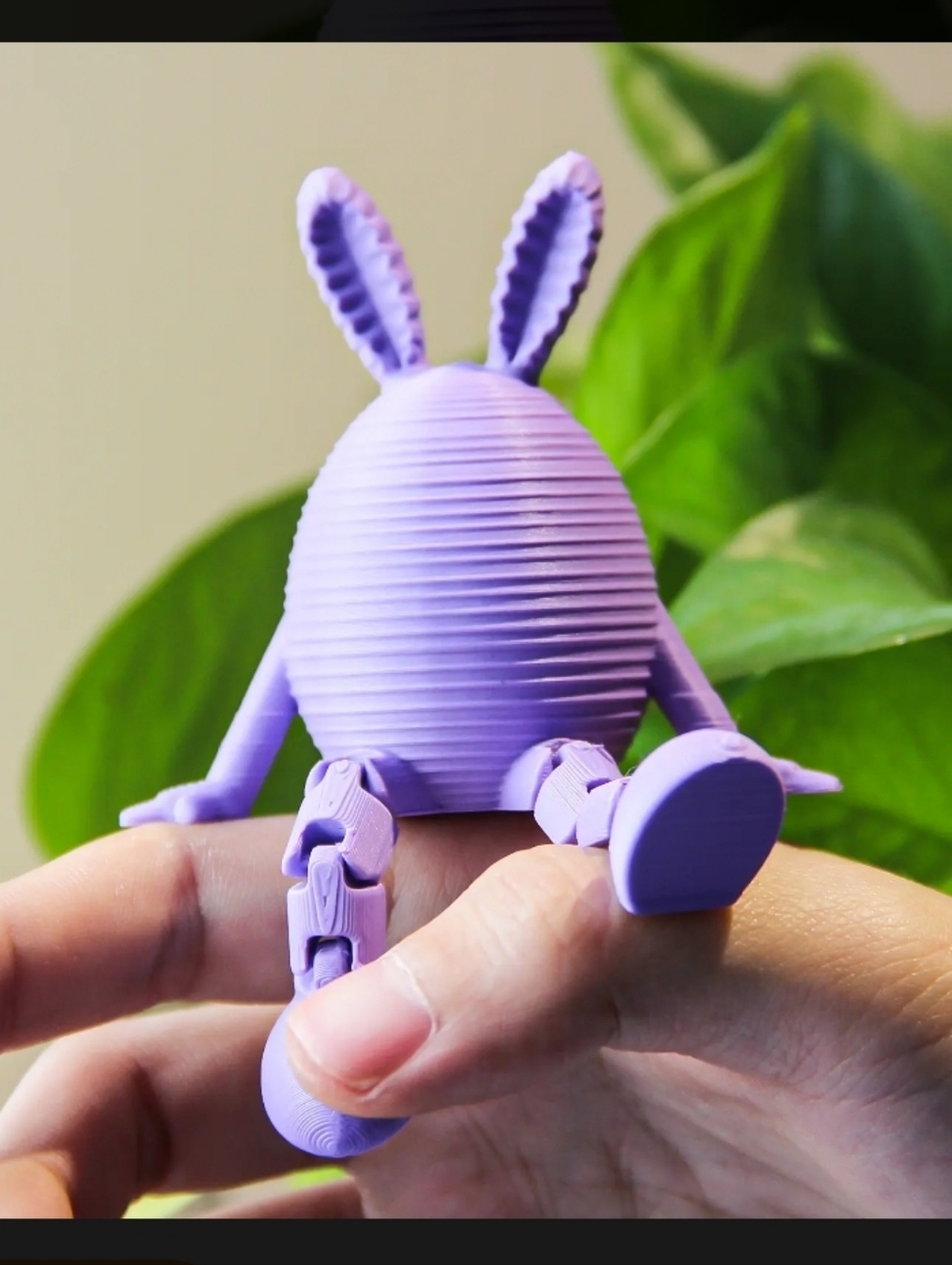 3D Printed Bunny Egg